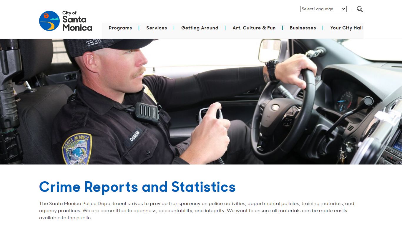 santamonica.gov - Crime Reports and Statistics